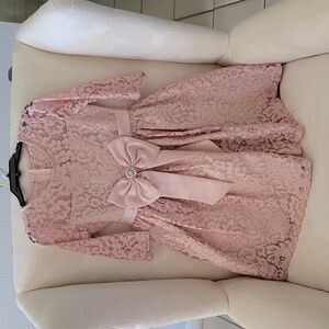 Girls rose lace dress